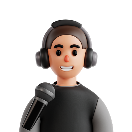 Podcaster  3D Icon