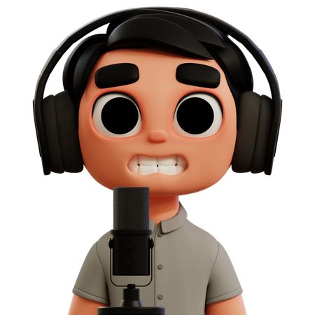 Podcaster  3D Icon