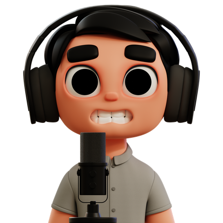 Podcaster  3D Icon