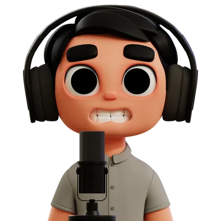 Podcaster  3D Icon