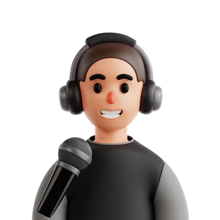 Podcaster  3D Icon