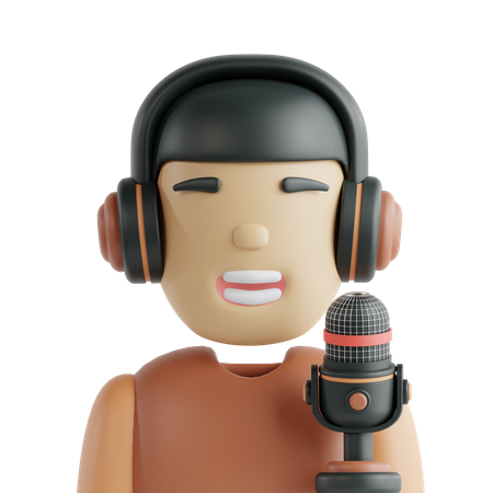 Podcaster  3D Icon