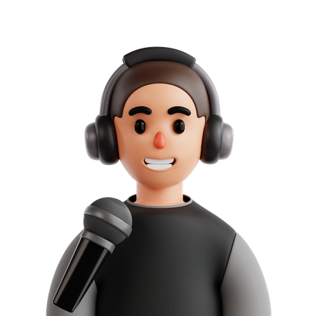 Podcasteur  3D Icon