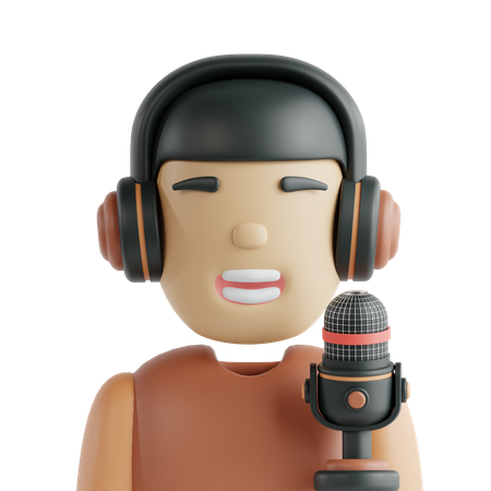 Podcasteur  3D Icon