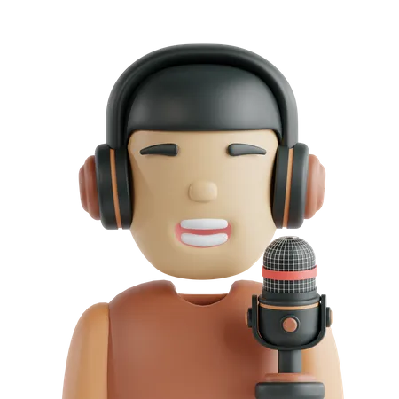 Podcasteur  3D Icon