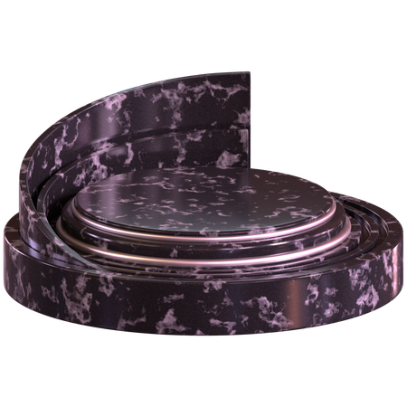 Podest mit Zirkelvariante  3D Icon