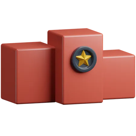 Pódio  3D Icon