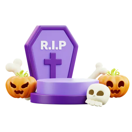 Pódio de Halloween 1  3D Icon