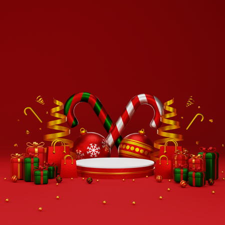 Pódio de natal  3D Icon