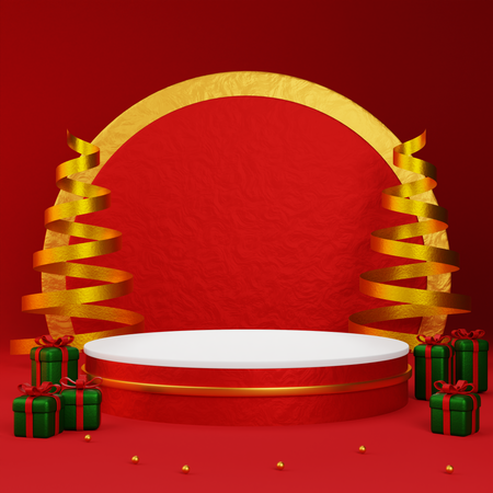 Pódio de natal  3D Icon