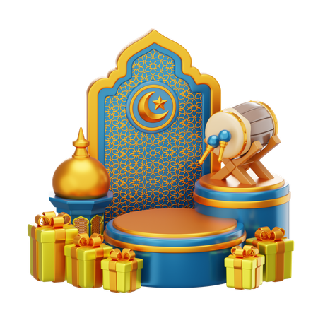 Podio de Ramadán  3D Icon