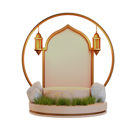 Podio de Ramadán  3D Icon