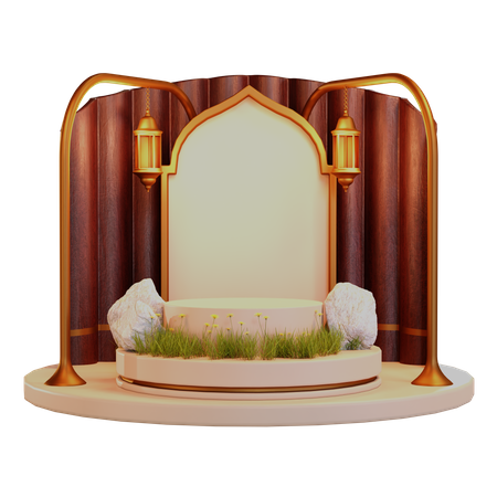 Podio de Ramadán  3D Icon