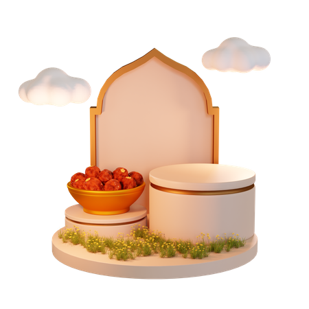 Podio de Ramadán  3D Icon
