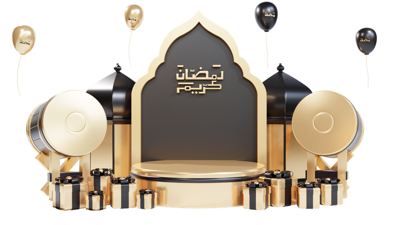Podio de Ramadán  3D Icon