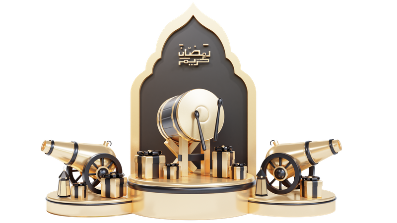 Podio de Ramadán  3D Icon