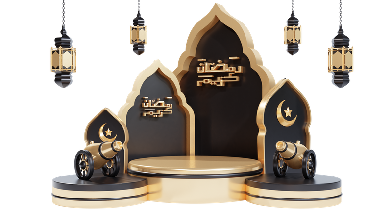 Podio de Ramadán  3D Icon
