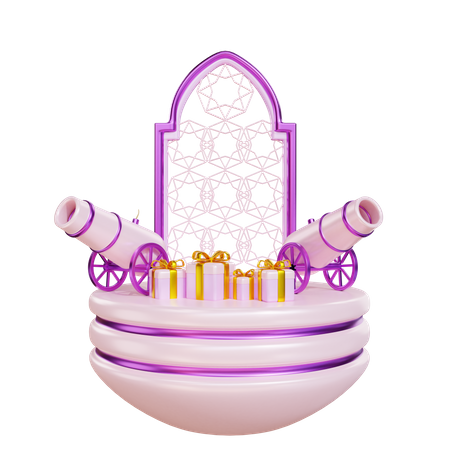 Podio de Ramadán  3D Icon