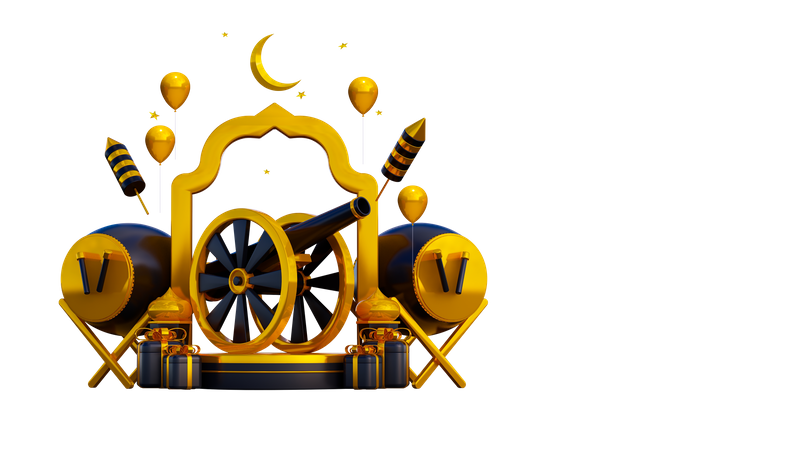 Podio de Ramadán  3D Icon