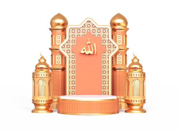 Podio de Ramadán  3D Icon