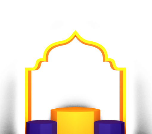 Podio de Ramadán  3D Icon