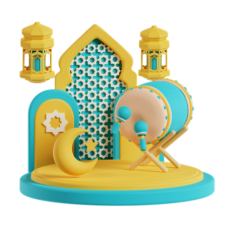 Podio de Ramadán  3D Icon