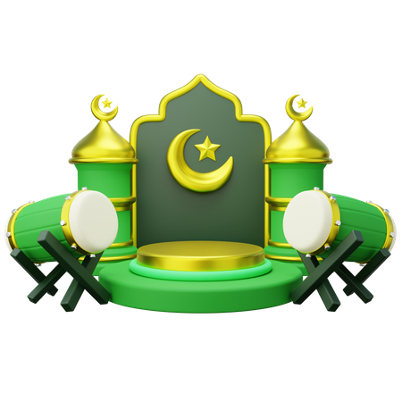 Podio de Ramadán  3D Icon