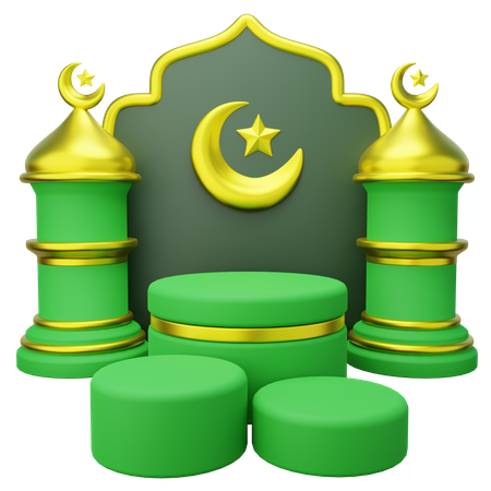 Podio de Ramadán  3D Icon