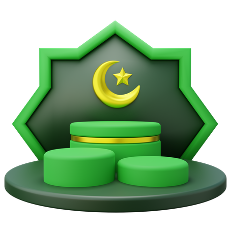 Podio de Ramadán  3D Icon