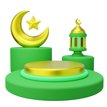 Podio de Ramadán  3D Icon
