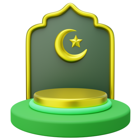 Podio de Ramadán  3D Icon