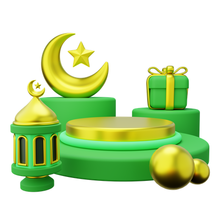 Podio de Ramadán  3D Icon
