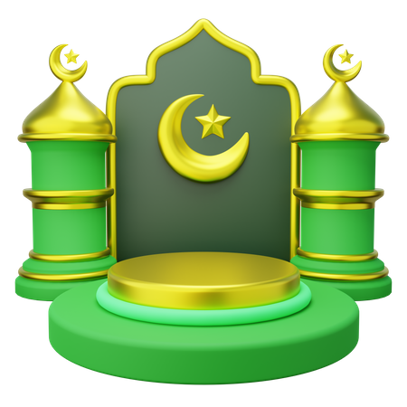 Podio de Ramadán  3D Icon