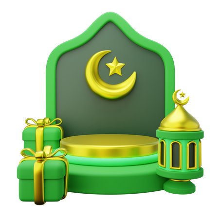 Podio de Ramadán  3D Icon