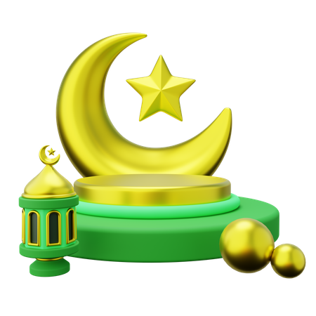 Podio de Ramadán  3D Icon