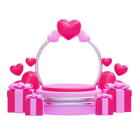 Podio de San Valentín  3D Icon