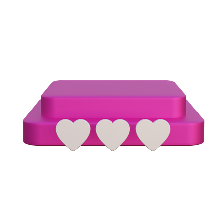 Podio de San Valentín  3D Icon