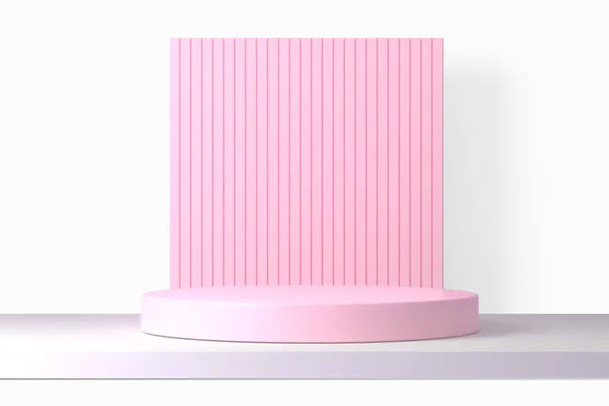 Podio de San Valentín  3D Illustration