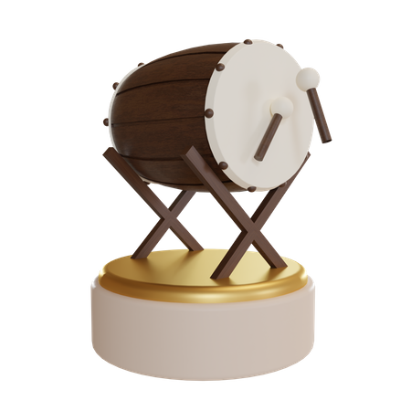 Podio de tambor islámico  3D Icon