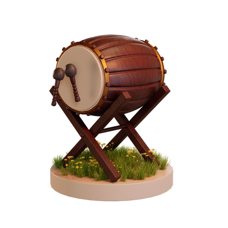 Podio de tambor islámico  3D Icon