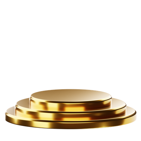 Podio dorado  3D Icon