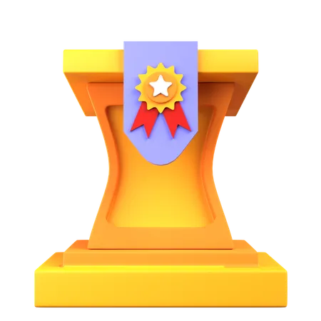 Podio ganador  3D Icon