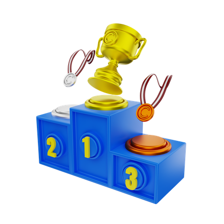Podio ganador  3D Icon