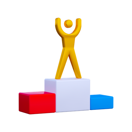 Podio ganador  3D Icon