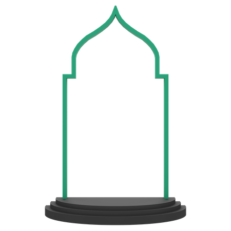 Podio islámico  3D Icon