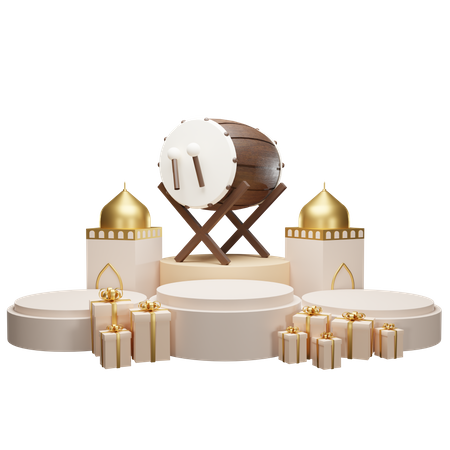Podio para ramadán  3D Icon