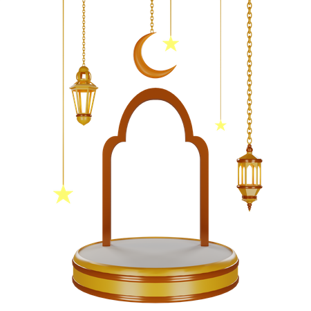 Podio para ramadán  3D Icon