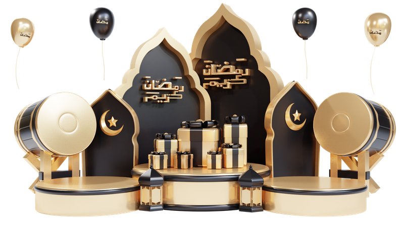 Podio para ramadán  3D Icon