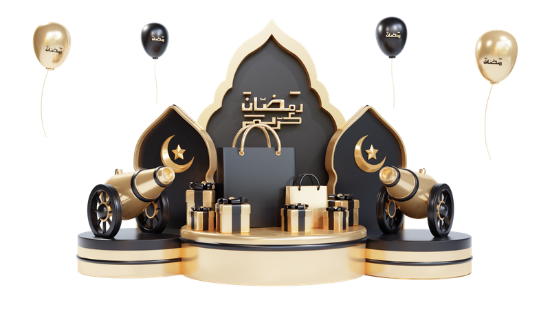 Podio para ramadán  3D Icon