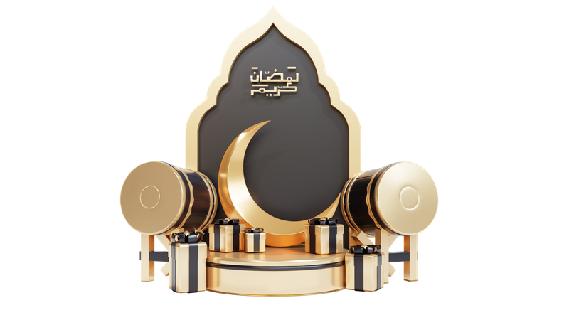 Podio para ramadán  3D Icon